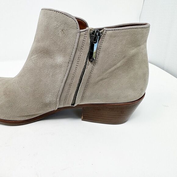 Sam Edelman Suede Ankle Bootie Petty Gray Size 10 W - Picture 5 of 10